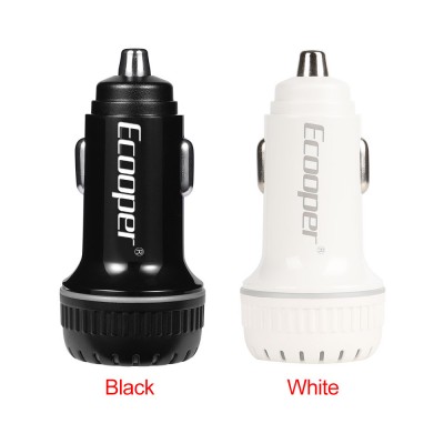 Ecooper Quick Charge 3.0 30W Car Charger with Type-C/USB Ports/LED Indicator for Apple Device iPhone Samsung Fast Charging